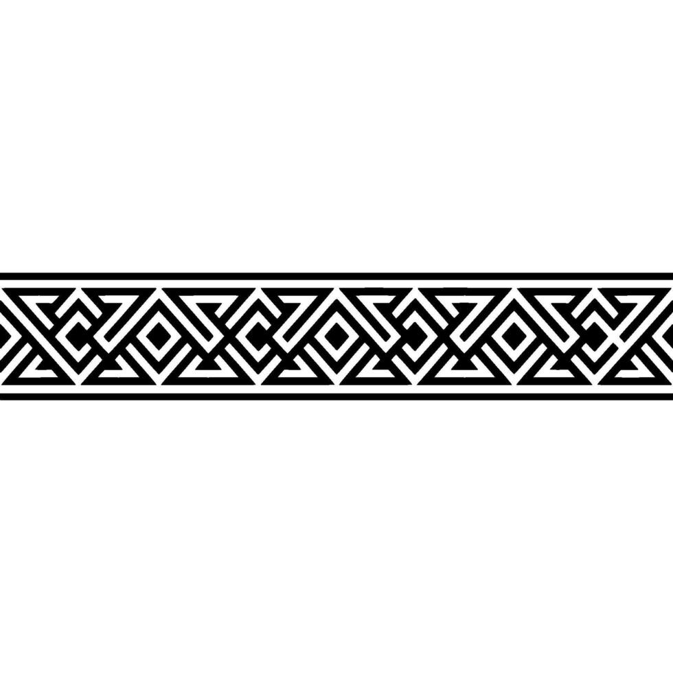 Geometric Deco Border, Minimalist Pattern - Stripe vector