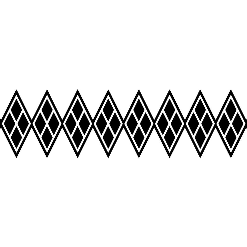Geometric Diamond Border, Minimalist, Clean vector