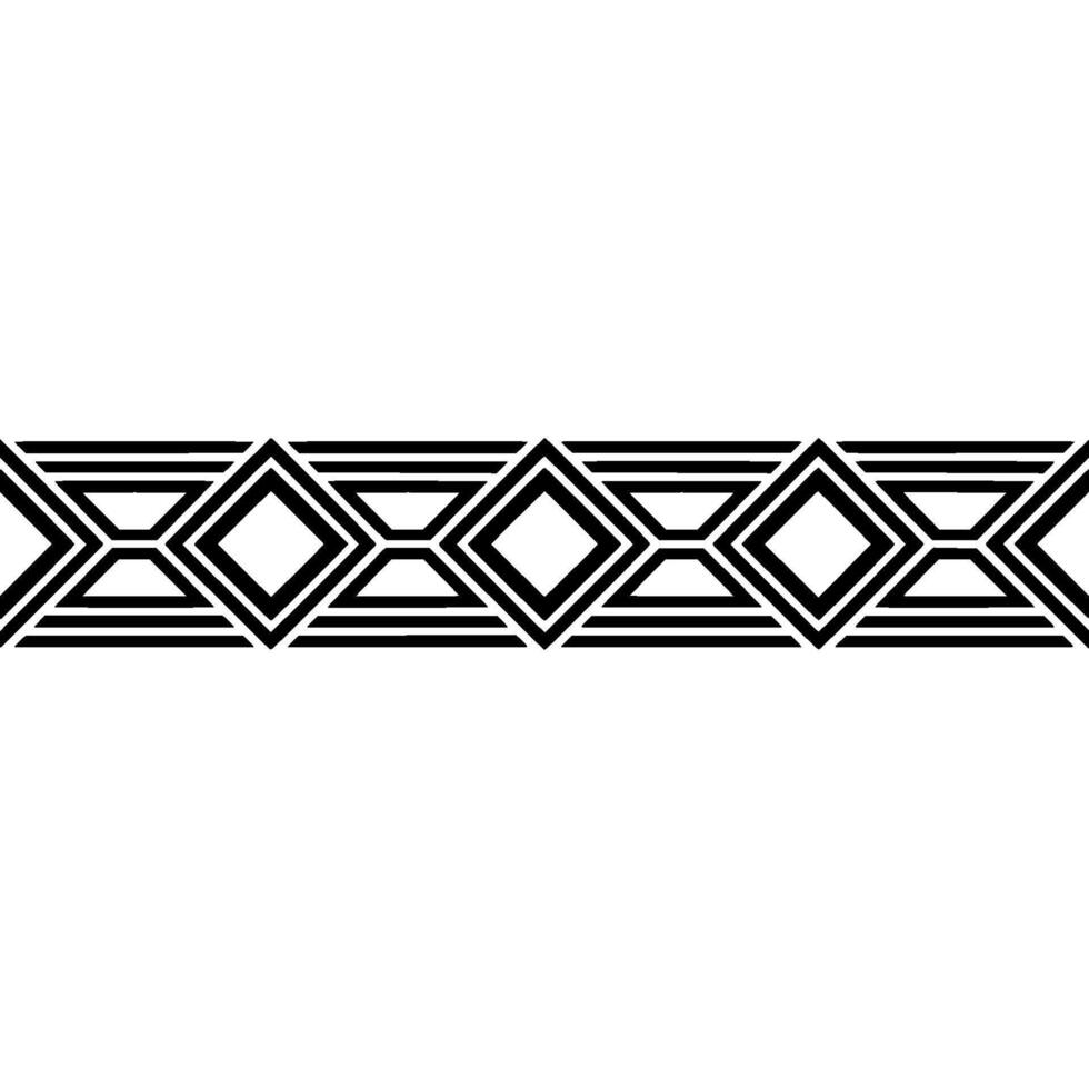 Geometric Deco Border, Minimalist Pattern, Elegant, Style vector