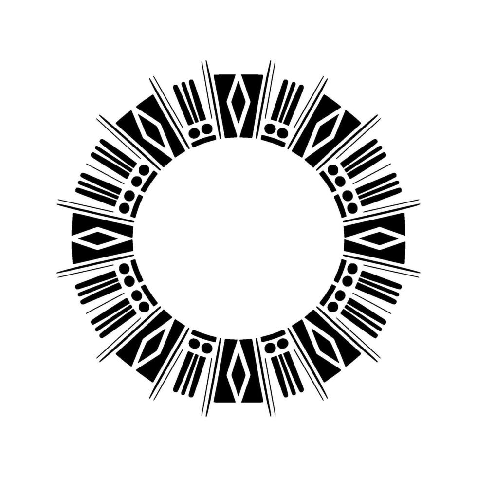 Geometric Radial Pattern, Abstract , Minimalist Circle vector