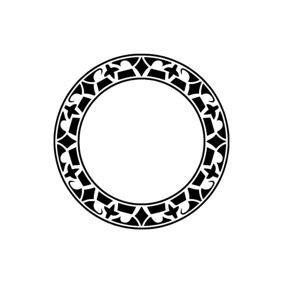 Intricate Celtic Circle Frame, Vintage - Ornament vector