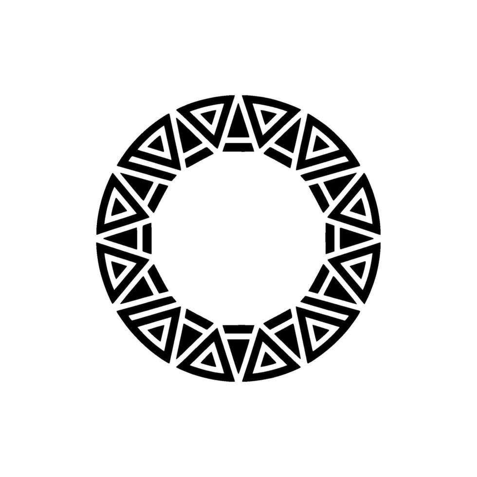 Geometric Circle Motif, Minimalist , Circular Pattern - Geometry vector