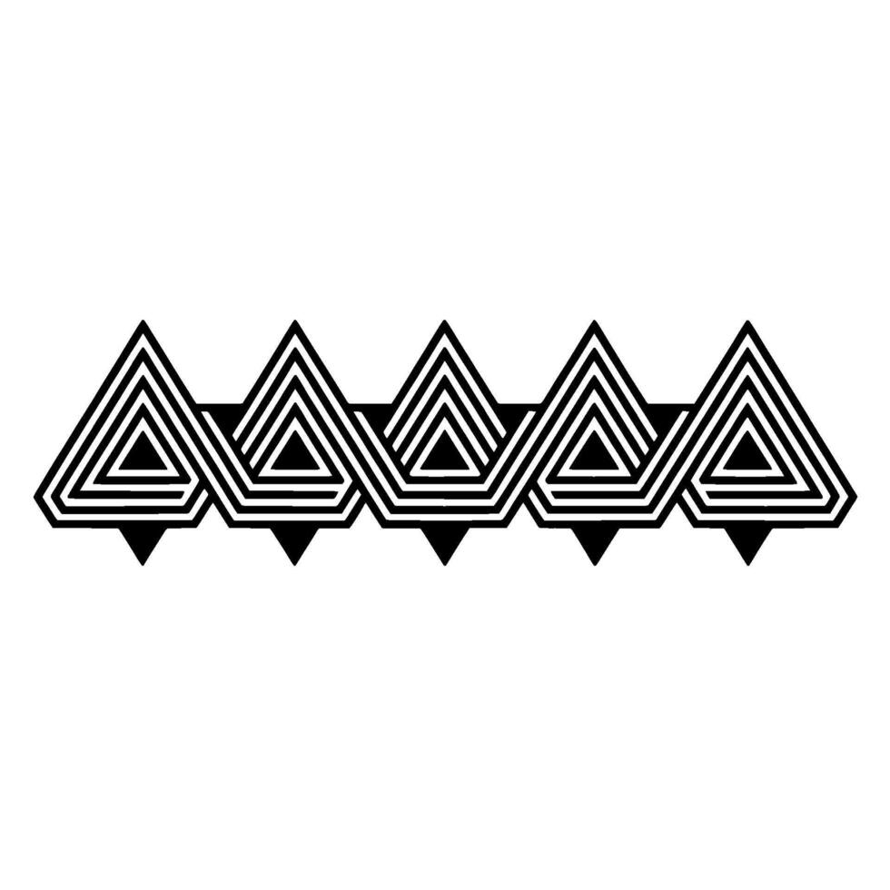Geometric Rhythm Layered Triangles on a Gradient Background vector