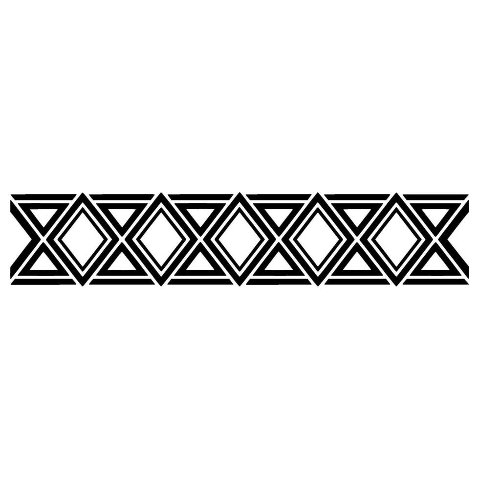 Geometric Deco Border, Minimalist - Style vector