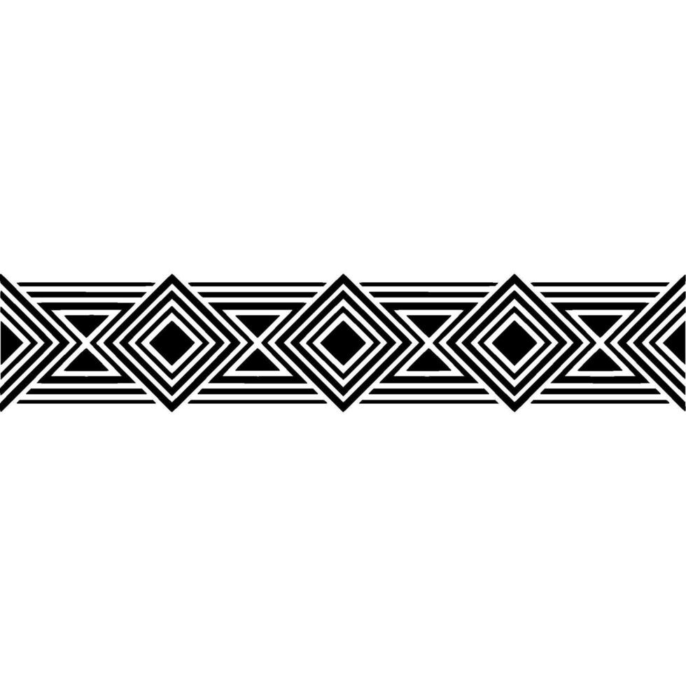 Geometric Border, Minimalist Deco Pattern vector
