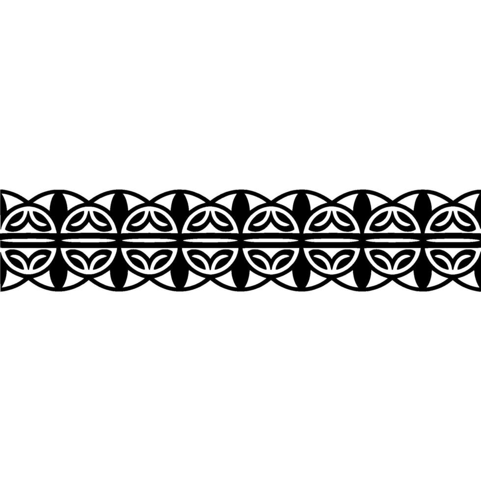 Geometric Celtic Border, Stylized Pattern, Minimalist vector