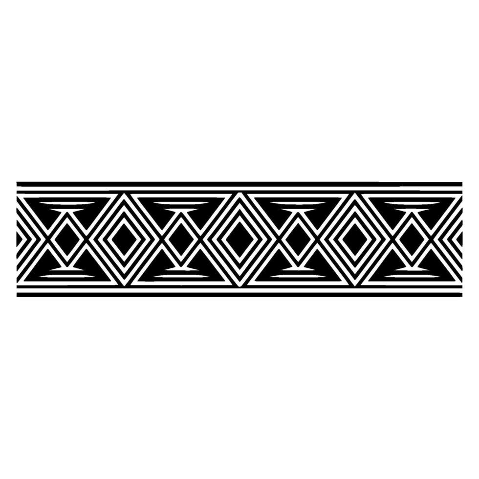 Geometric Deco Border, Minimalist Pattern, Elegant - Abstract vector