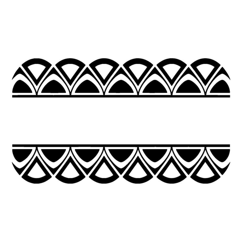Art Deco Wave Border, Minimalist Element vector
