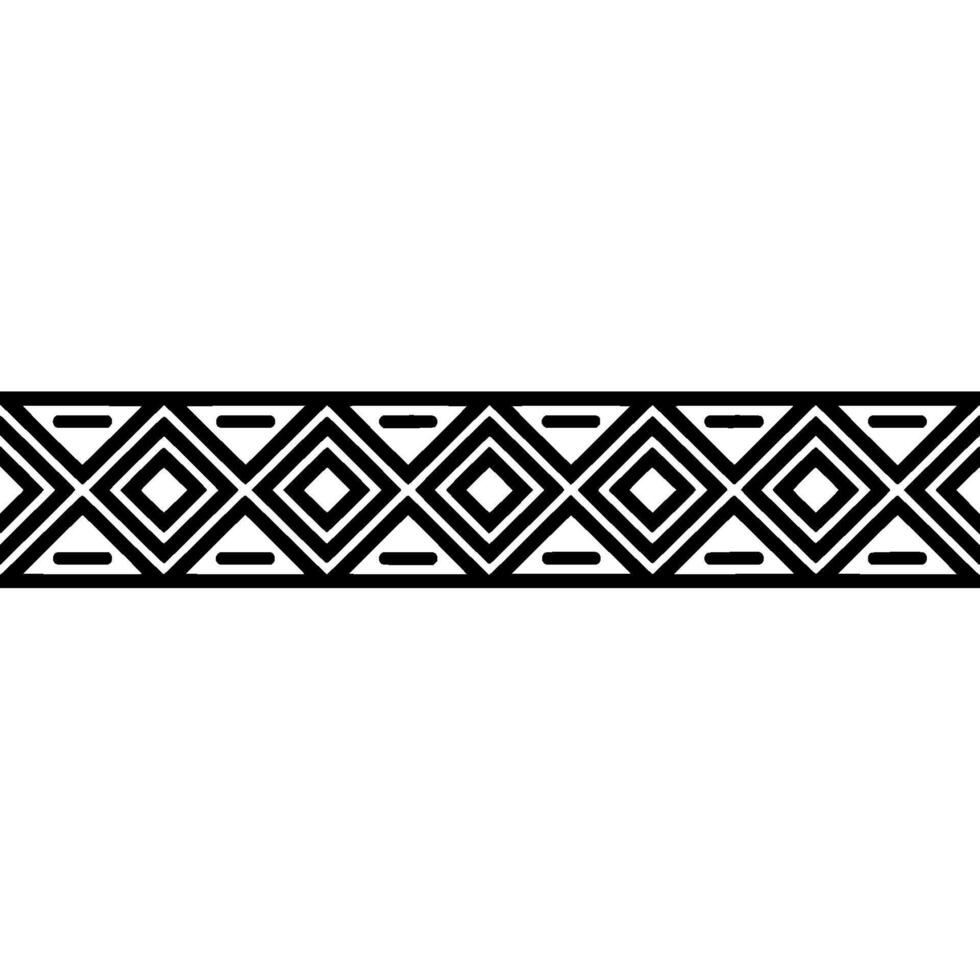 Geometric Deco Border Minimalist Pattern, Abstract vector