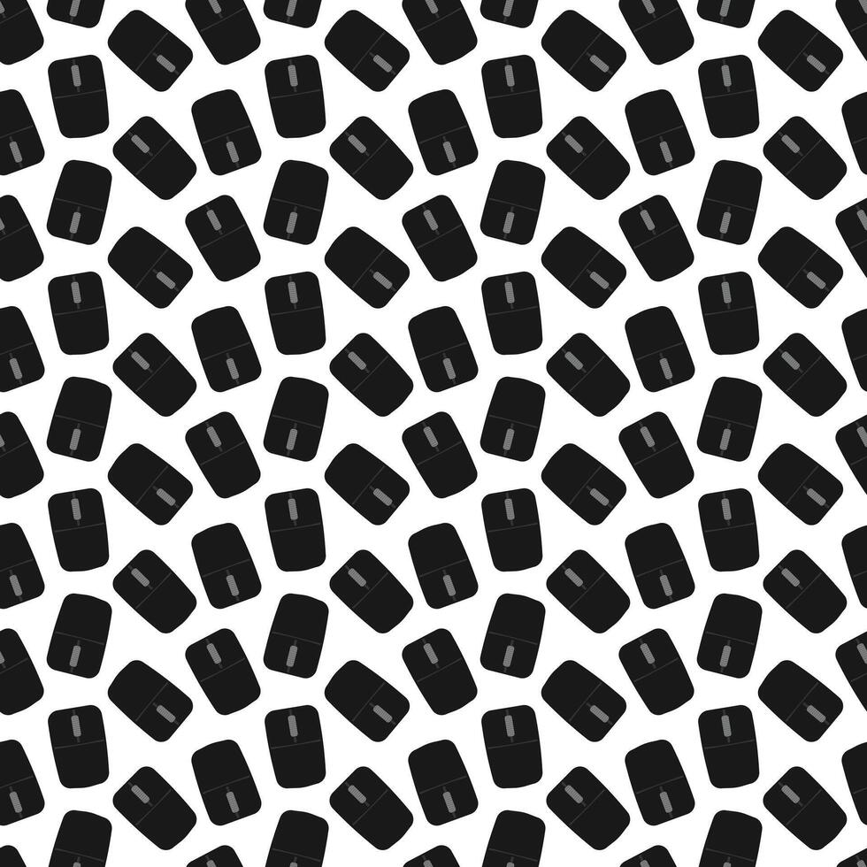 Computer mouse pattern. Seamless tech gadget background with modern texture vector