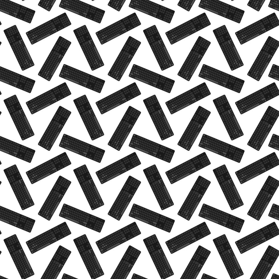 Seamless pattern with keyboards. Tech computer gadget background texture vector