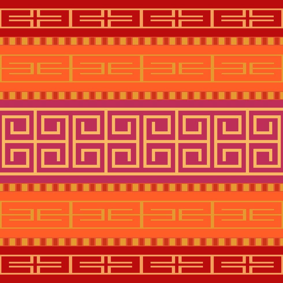 Pattern with Greek ornament vector