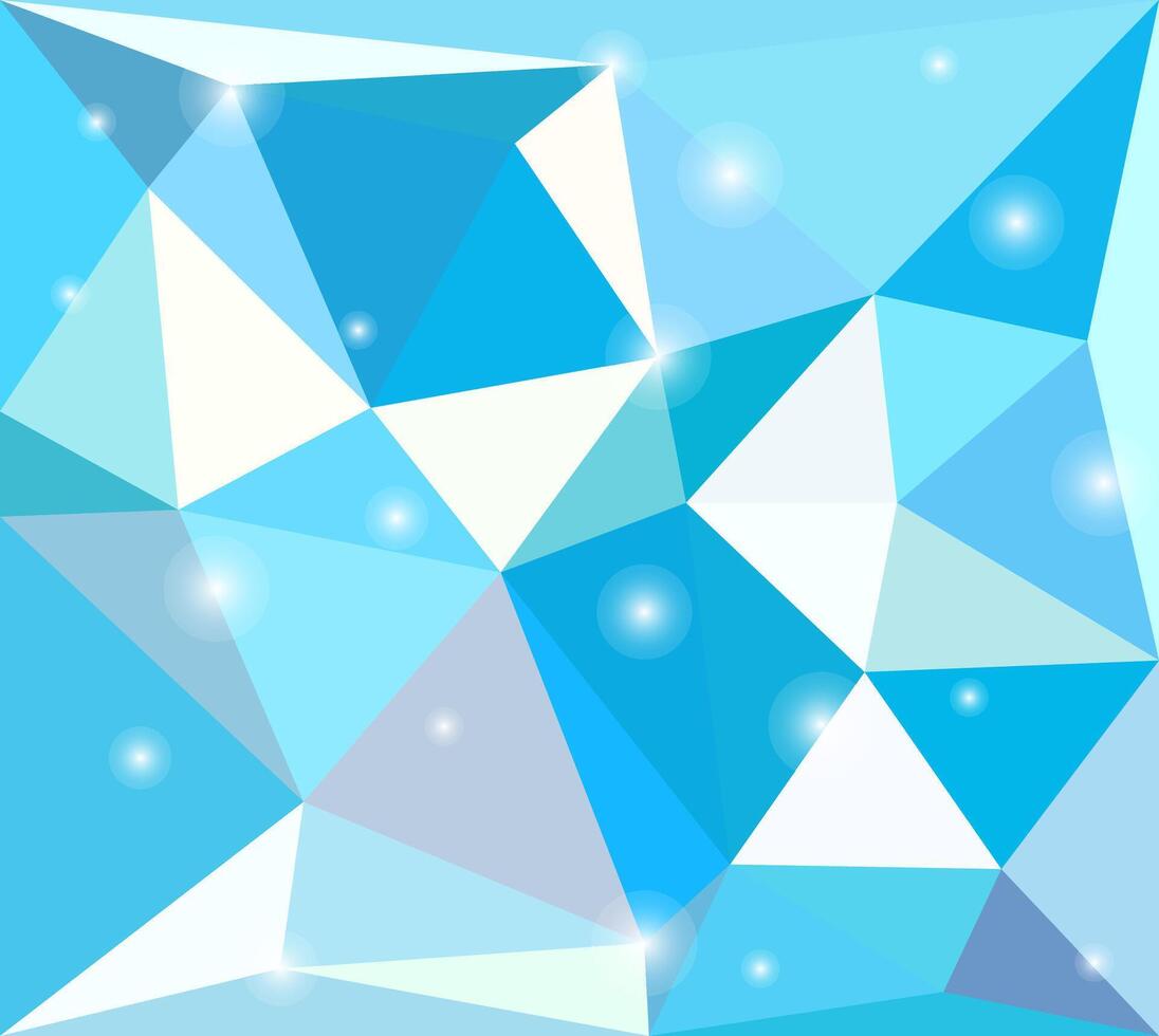 Polygon background with white sparks vector