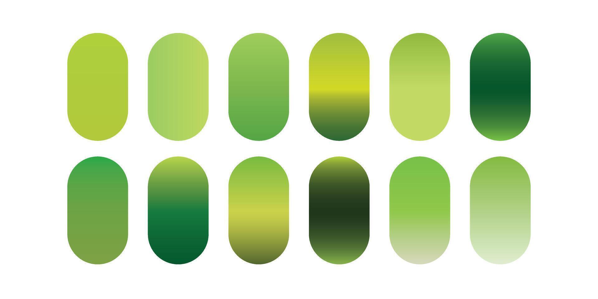 green gradient color vector