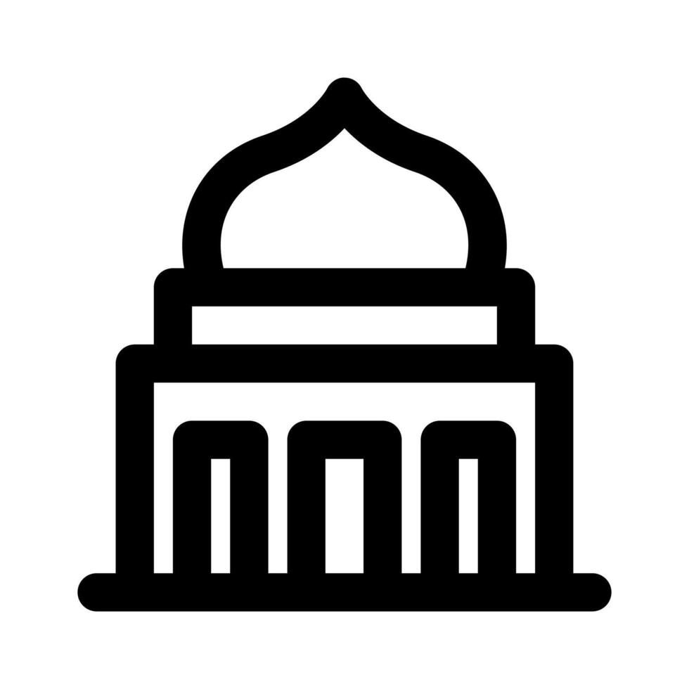 Dome Mosque icon vector