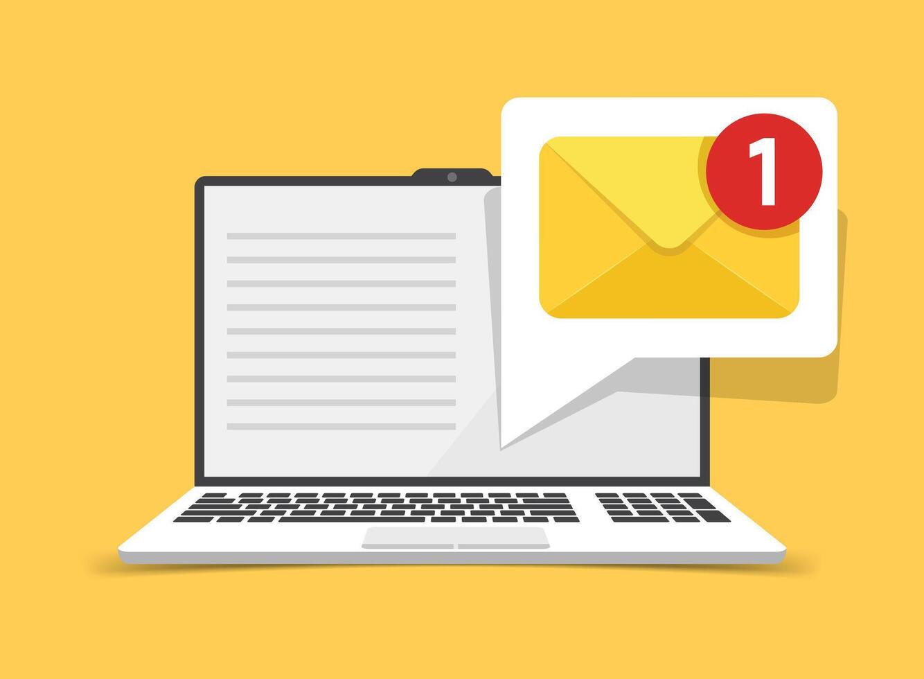 Email marketing concept vector