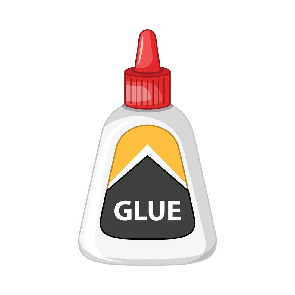 Glue bottle with glue on white background vector