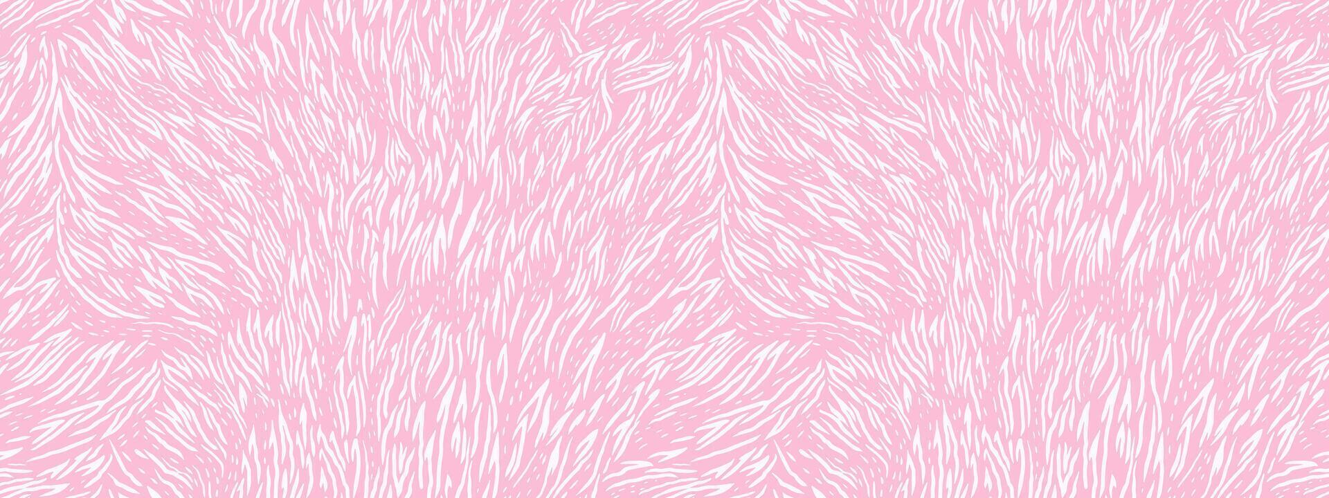 Seamless abstract pattern resembling animal fur or zebra stripes on a pastel pink background. Print bi color for textiles, wallpapers, or modern graphic designs. Stylish and artistic projects vector