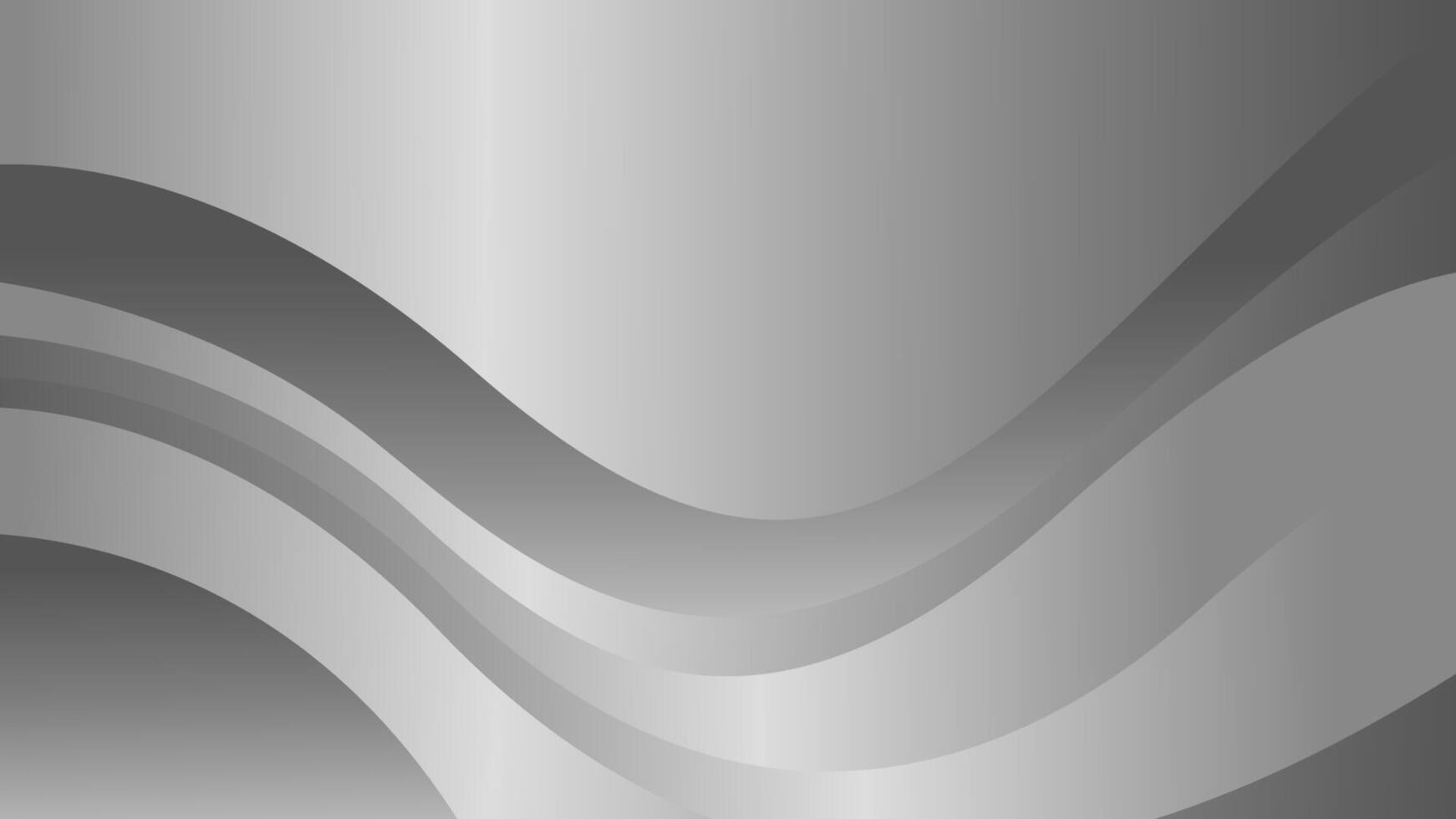 Elegant modern silver wave background vector