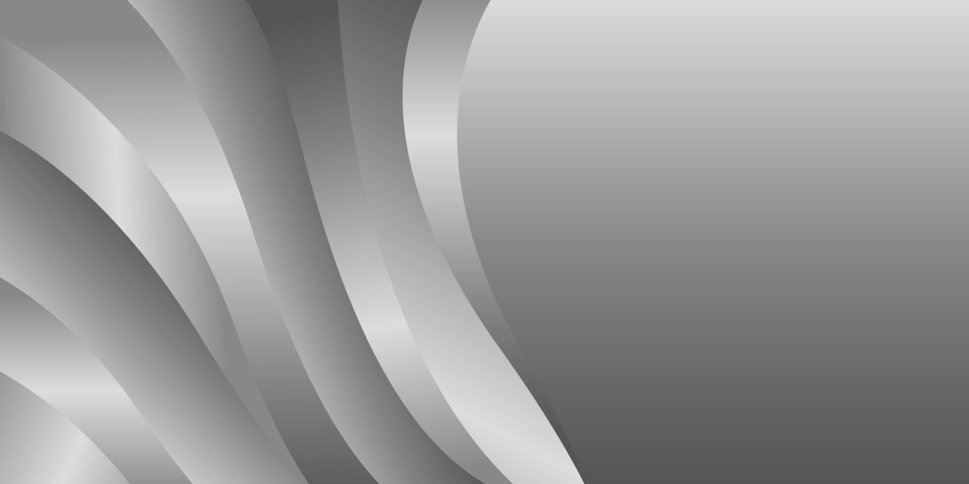 Abstract modern Silver wave background, metallic wallpaper vector