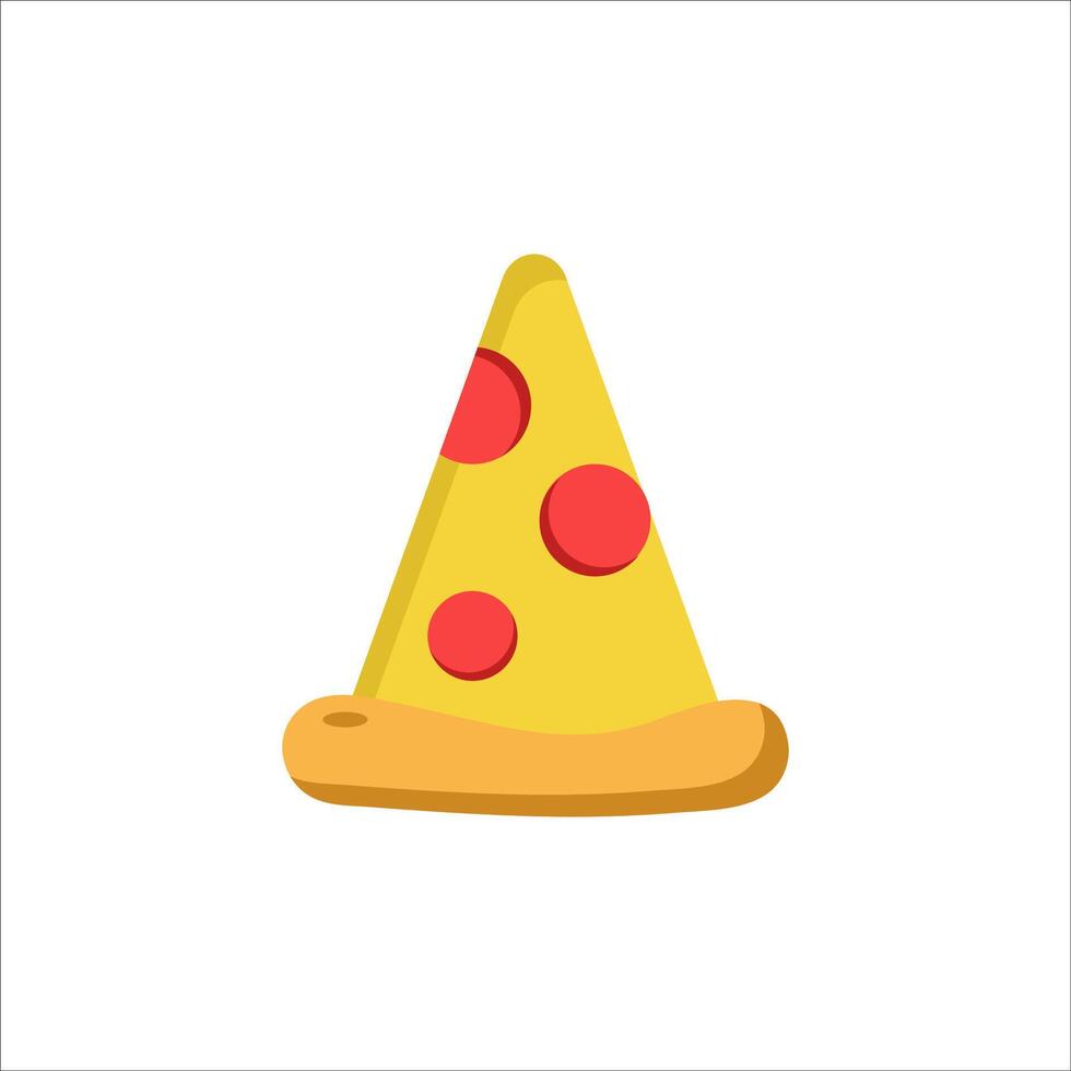 pizza slice icon flat design illustration vector