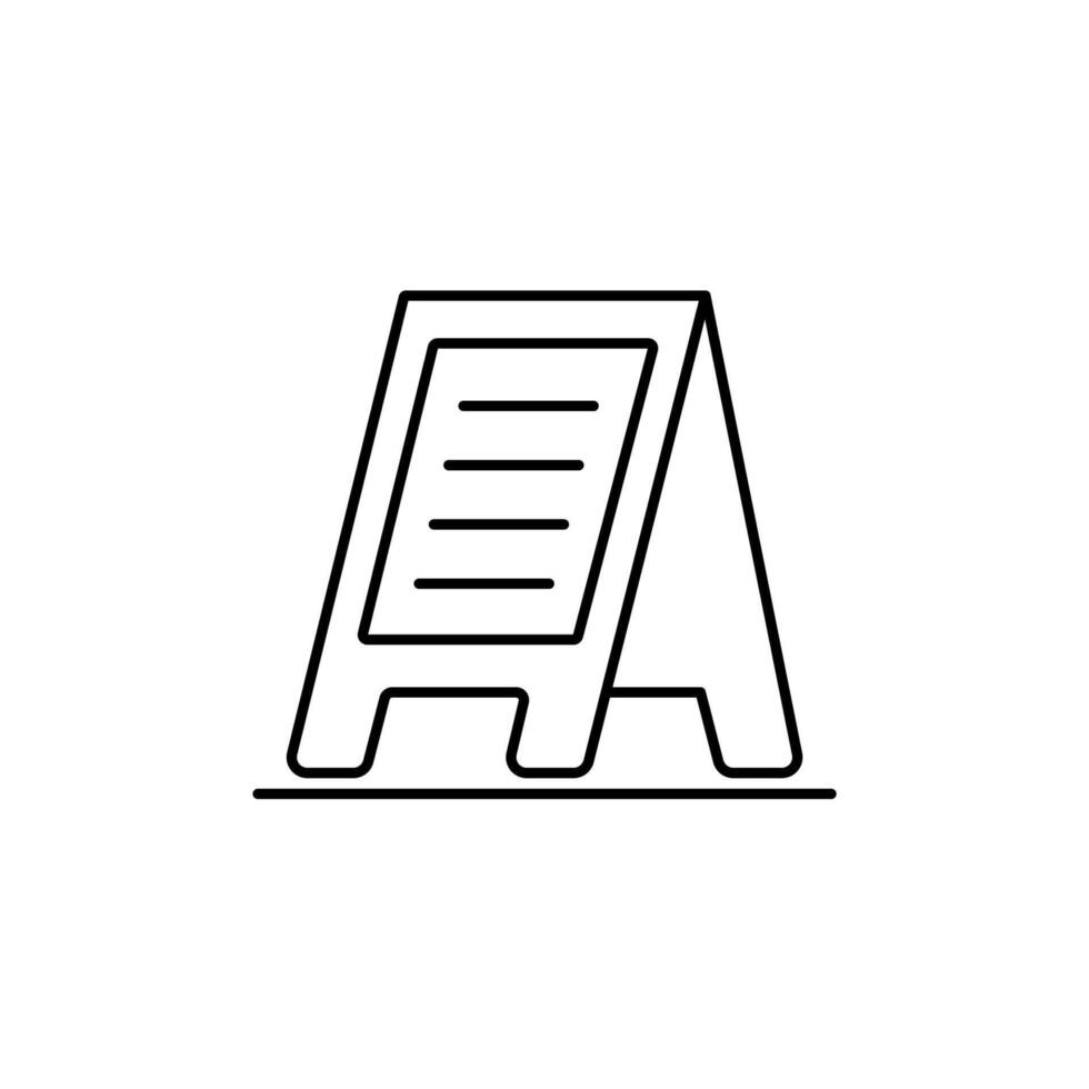 Icon a sandwich board vector