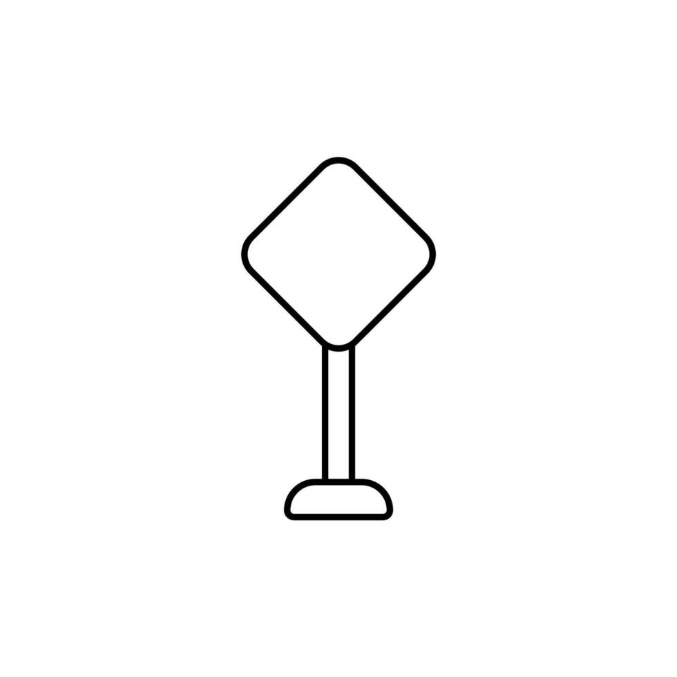 Icon a road sign vector