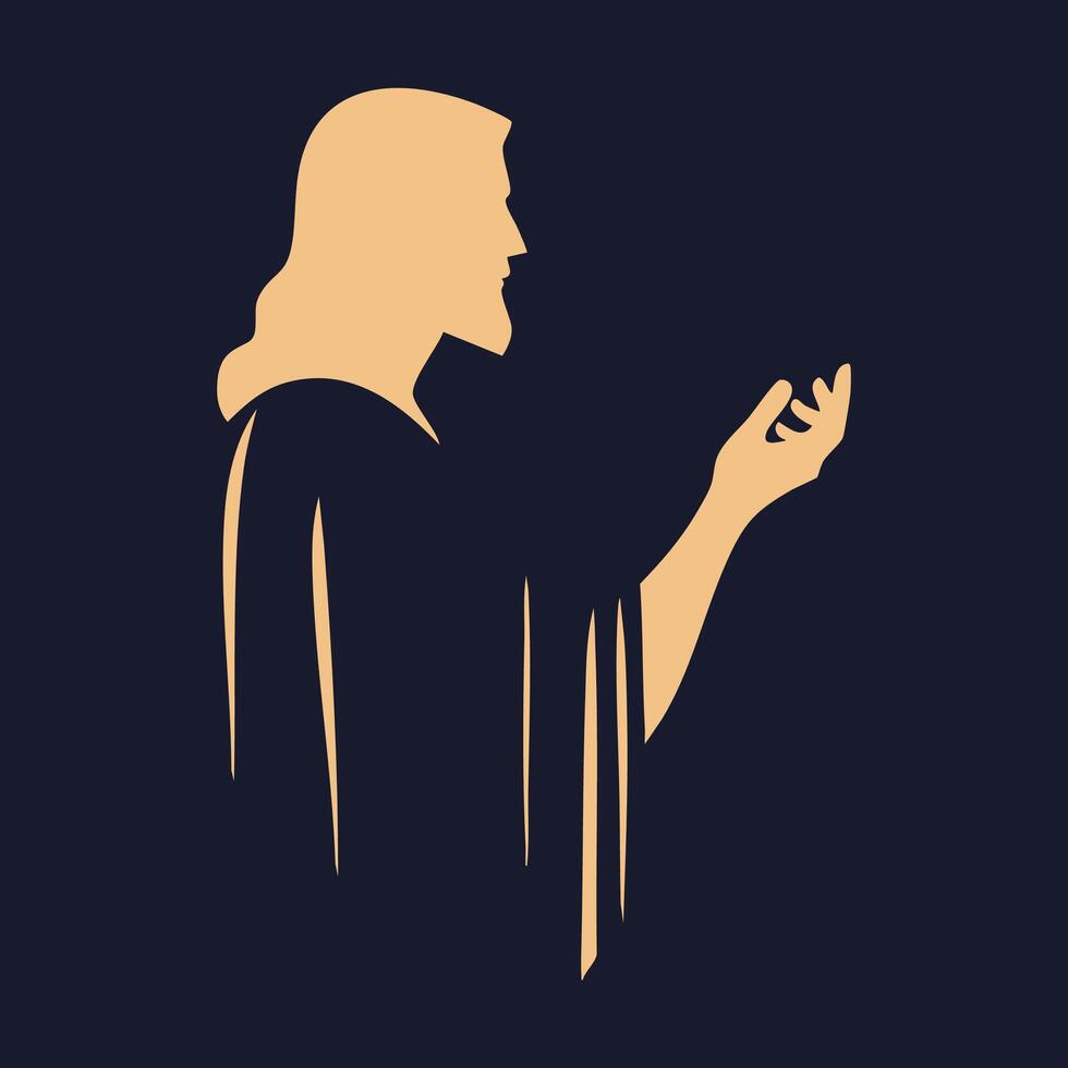 PriJesus on White Simple Silhouette Flat Design vector