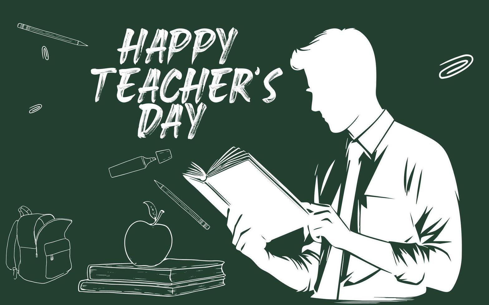 Happy Teachers Day Illustration vector