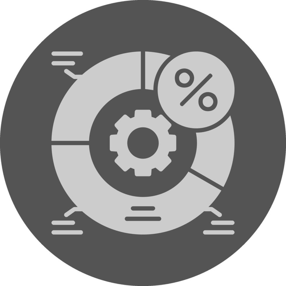AB testing Circle Minimal Grey Circle Style Icon vector