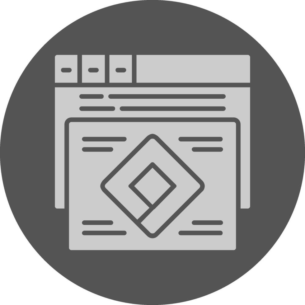 Attribution modeling Circle Minimal Grey Circle Style Icon vector