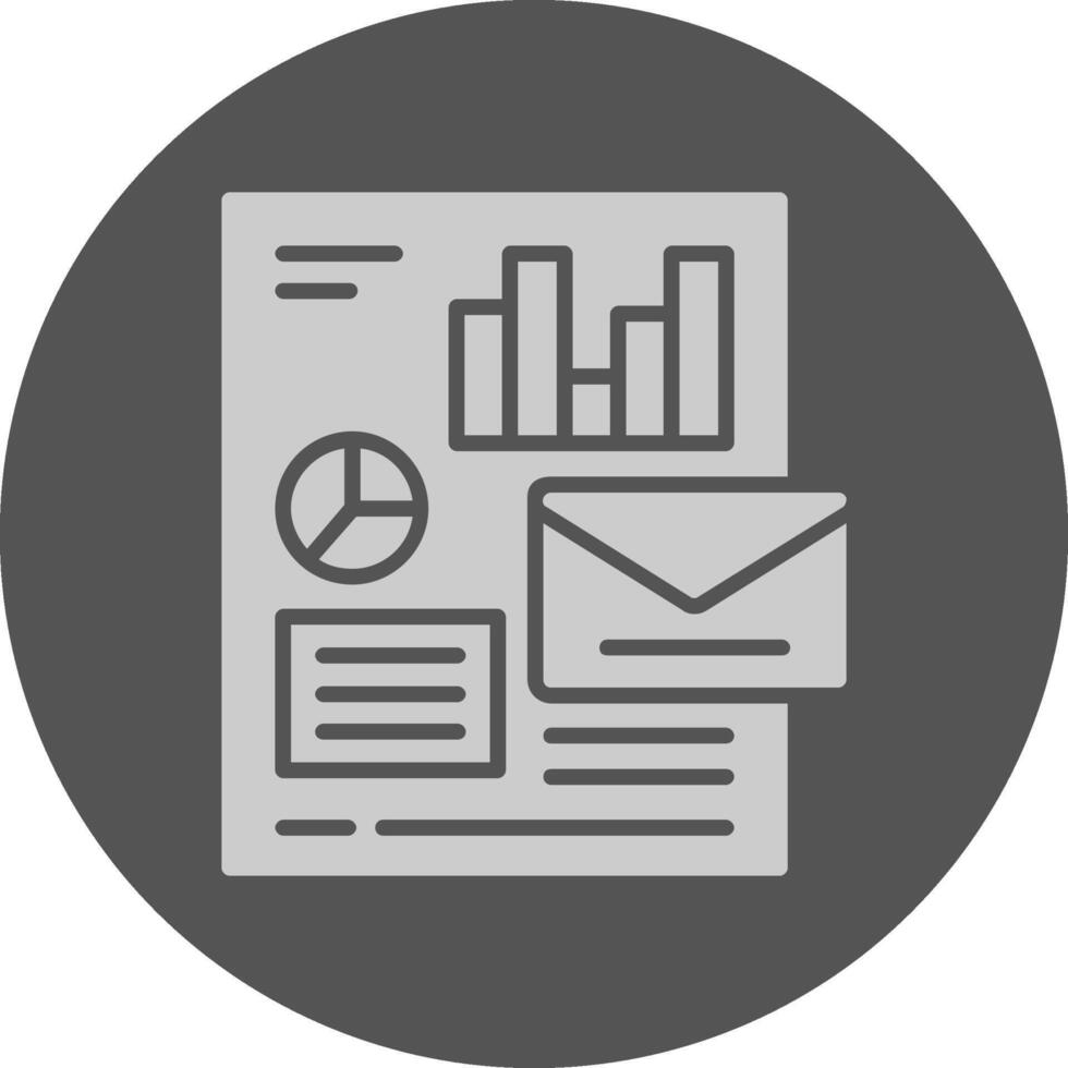Social media analytics Circle Minimal Grey Circle Style Icon vector