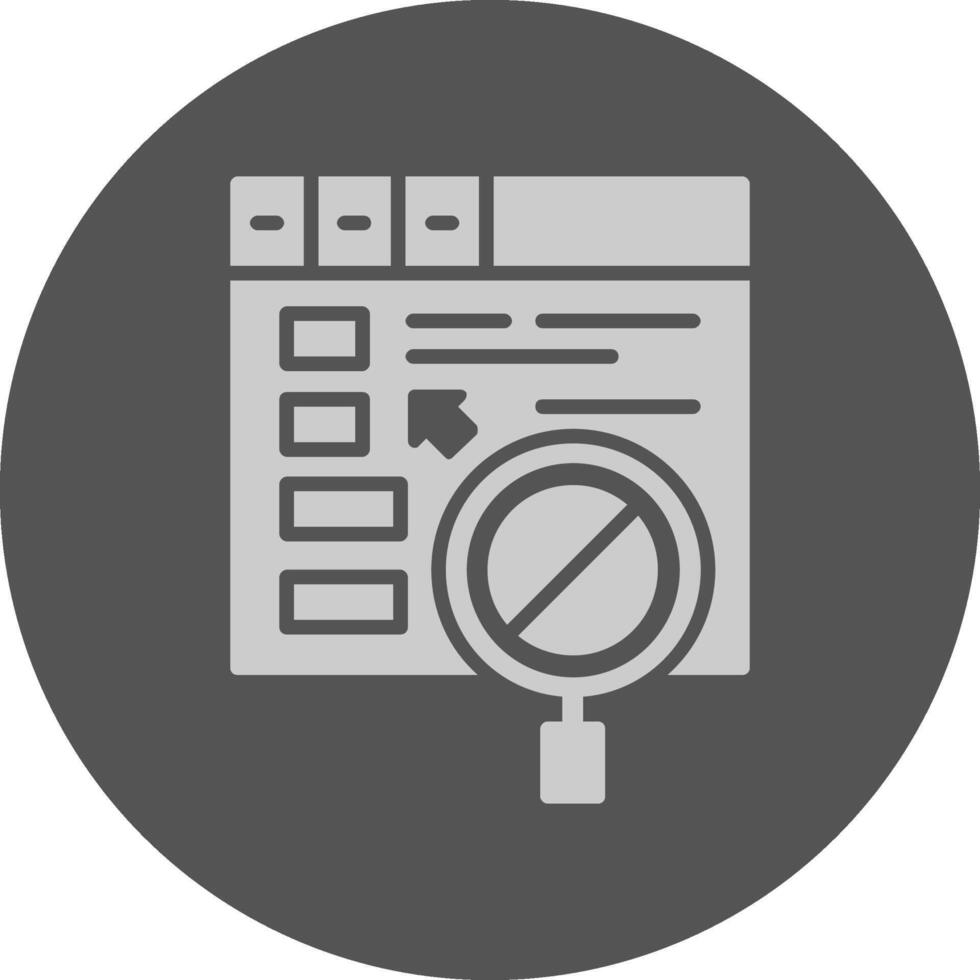 Bid management Circle Minimal Grey Circle Style Icon vector