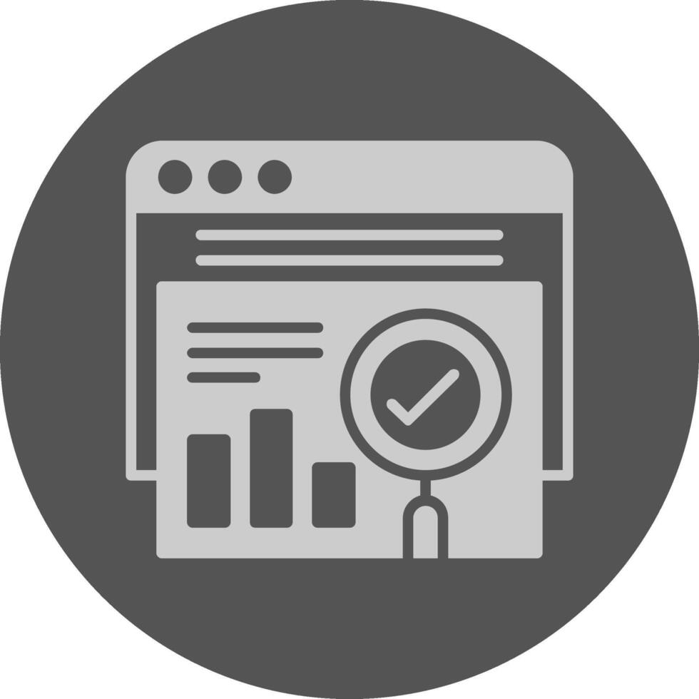 Web site Minimal Icon Grey Circle vector