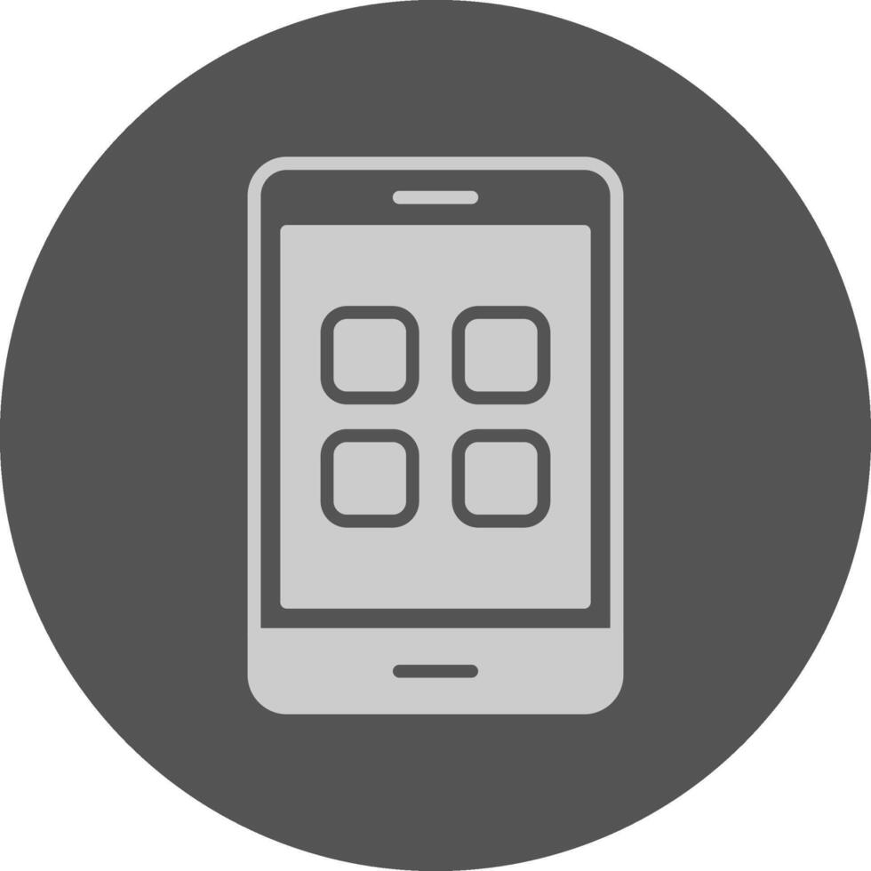 App Icon Minimal Grey Circle vector