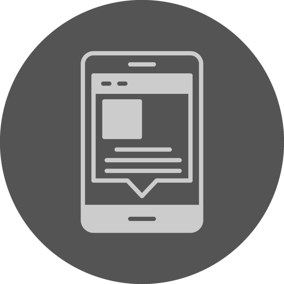 Post Icon Minimal Grey Circle vector