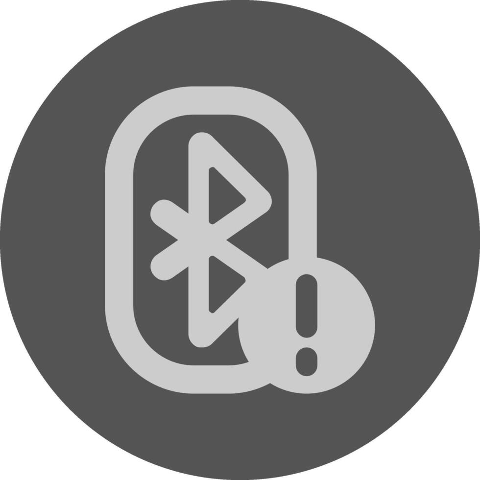 Bluetooth Notification Icon Minimal Design vector