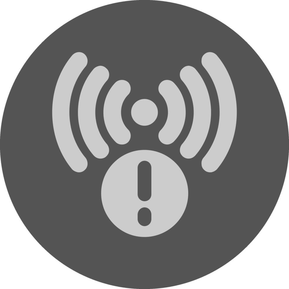 Signal Notification Icon Minimal Design vector