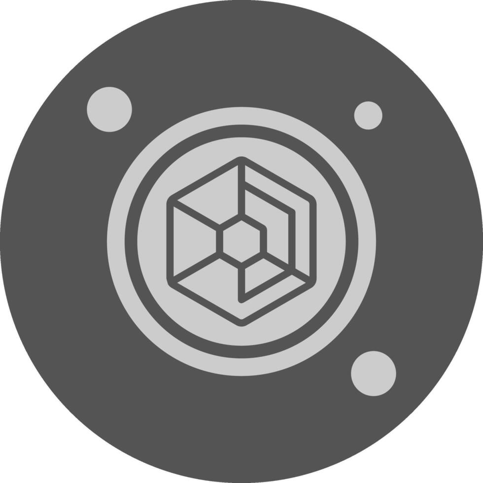 Spider Web Button Navigation Minimal Grey Icon vector