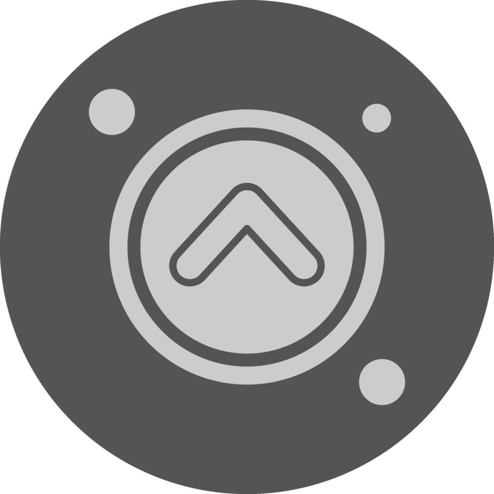 Navigation arrow up Navigation Minimal Grey Icon vector