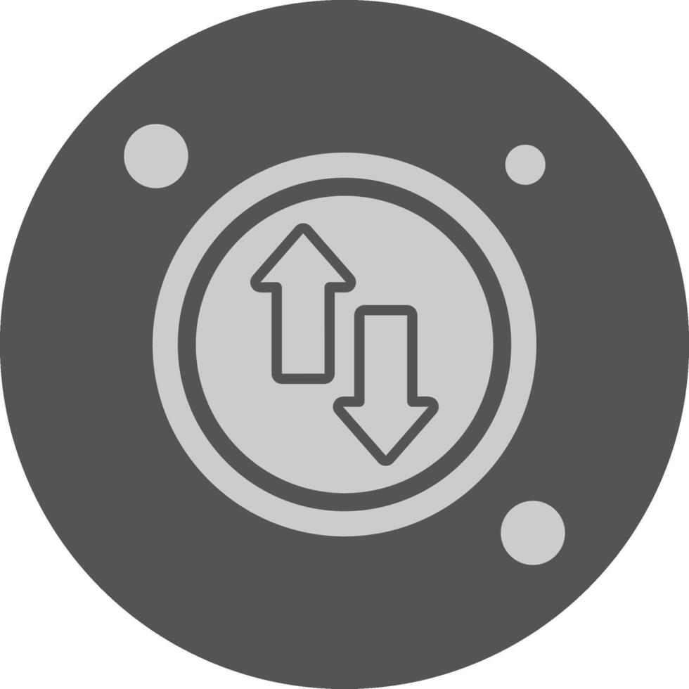 Directions Button Navigation Minimal Grey Icon vector