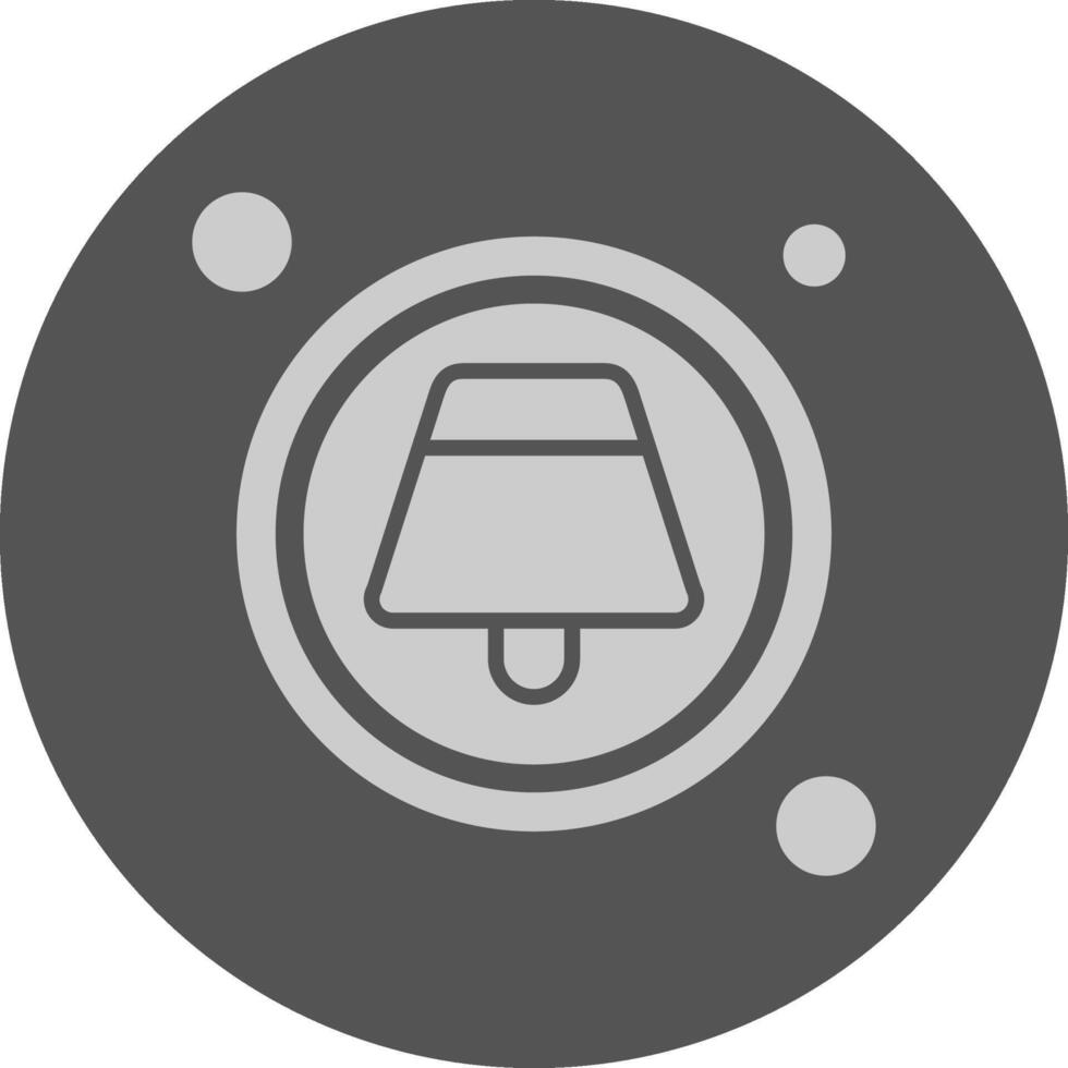 New Notification Button Navigation Minimal Grey Icon vector