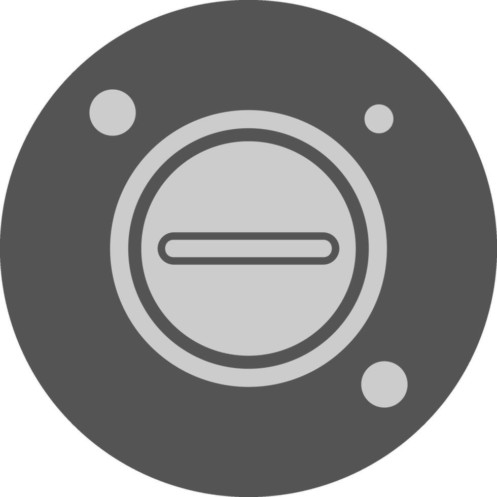 Minimize Button Navigation Minimal Grey Icon vector