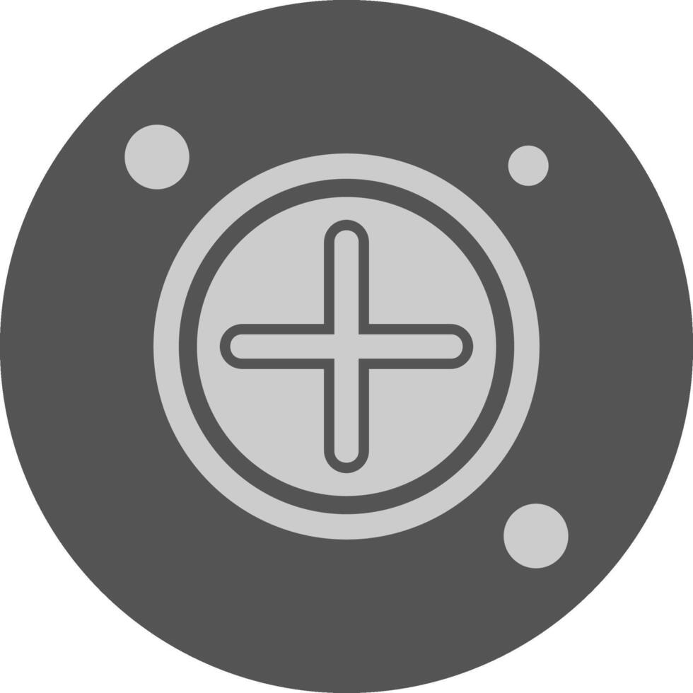 Add Button Navigation Minimal Grey Icon vector