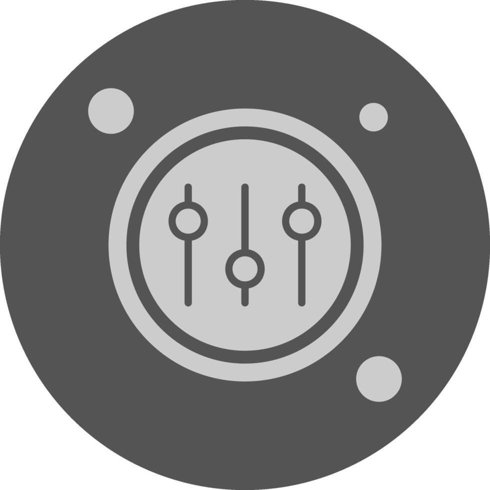 Control Button Navigation Minimal Grey Icon vector