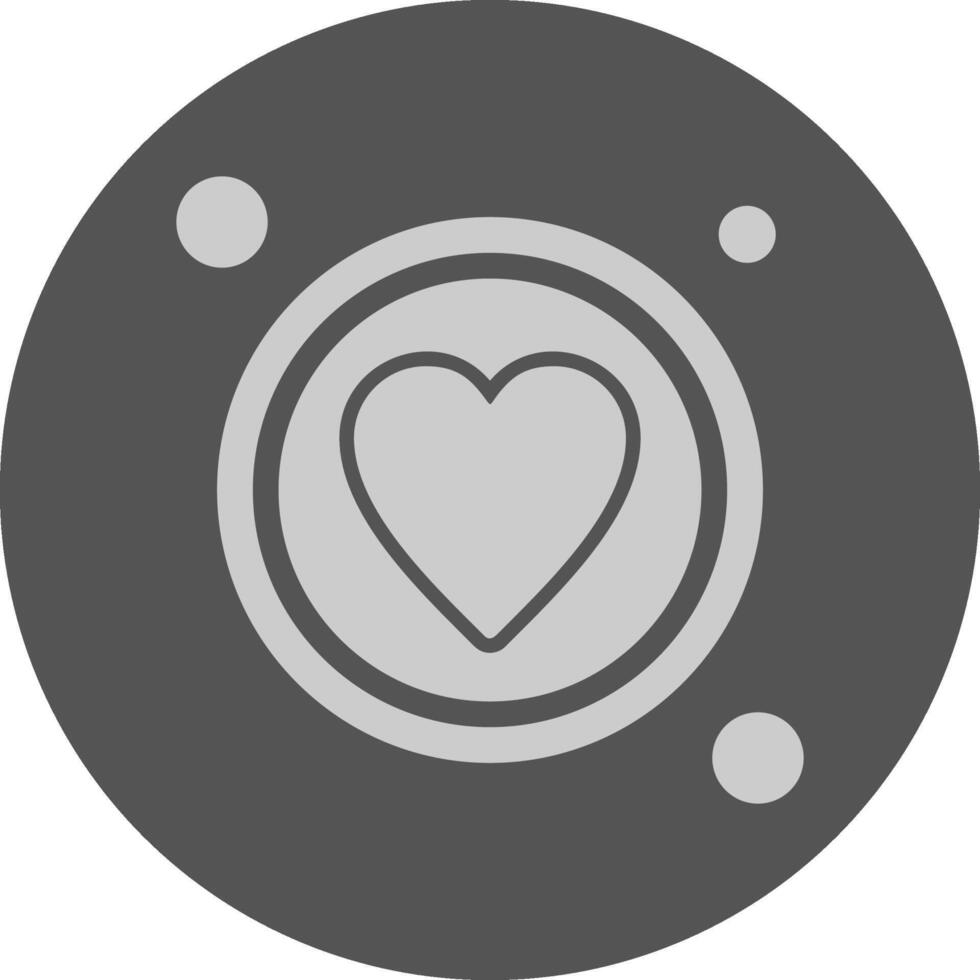 Favourite Button Navigation Minimal Grey Icon vector