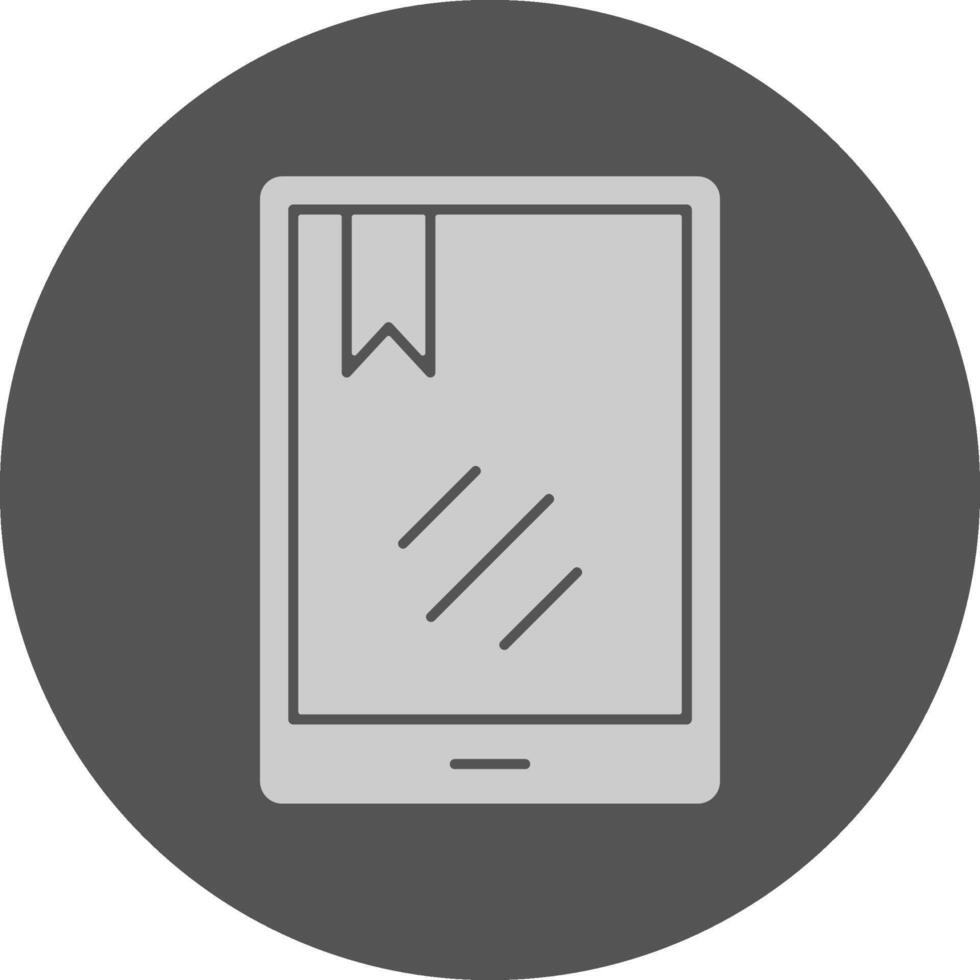 Tablet Minimal Grey Icon vector