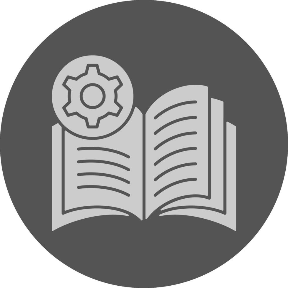 Reading skill assessment Minimal Grey Icon vector