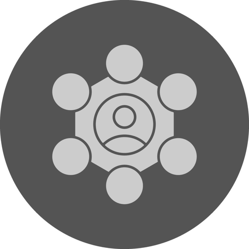 Union Organizer Minimal Grey Icon vector