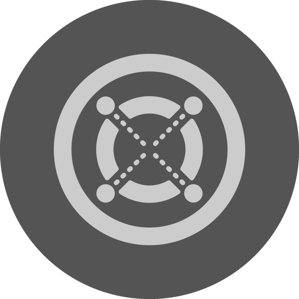 Elrond Minimal Grey Icon vector